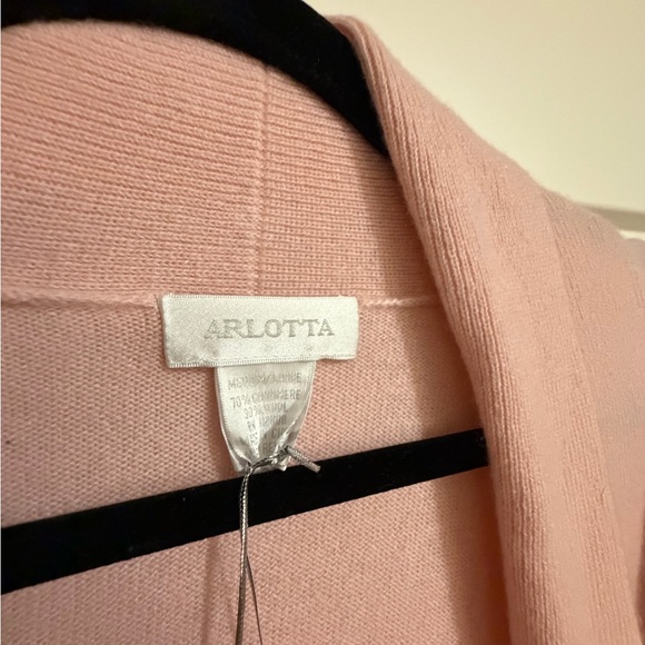 NWT Women's Cashmere Blend Pink Robe - Picture 4 of 4